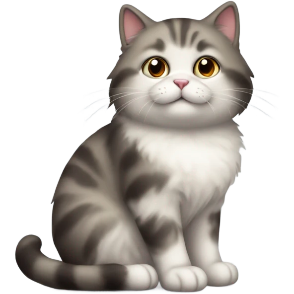 A little cat is thinking emoji