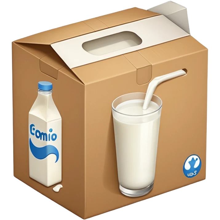 a box of milk emoji