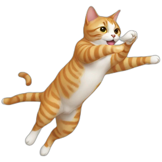 cat making backflips emoji