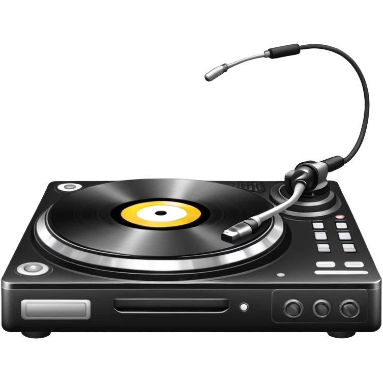 platine de DJ emoji