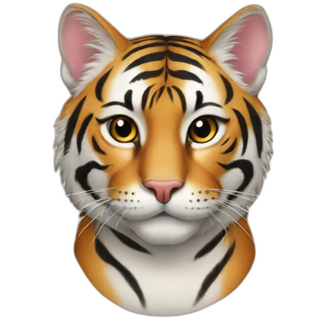cat on a tiger emoji