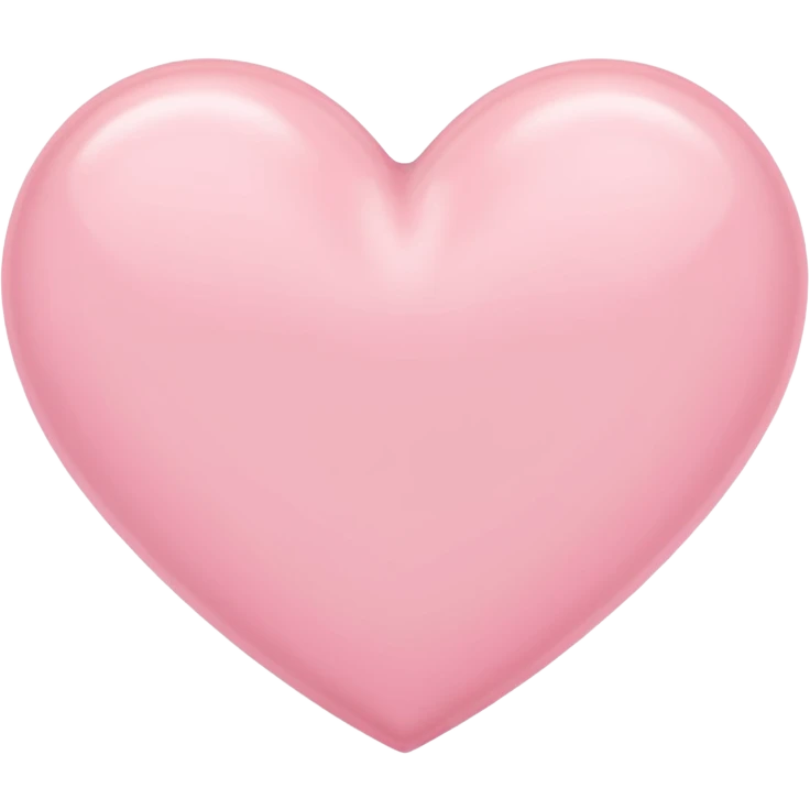 Pastel pink heart emoji