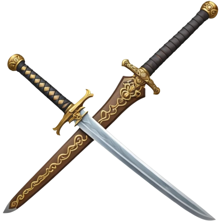 An ancient samurai sword emoji