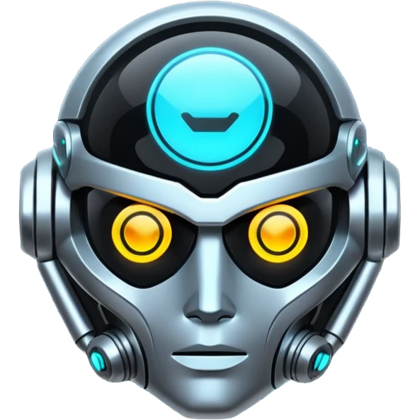 Shiny advanced futuristic Cyberpunk item emoji