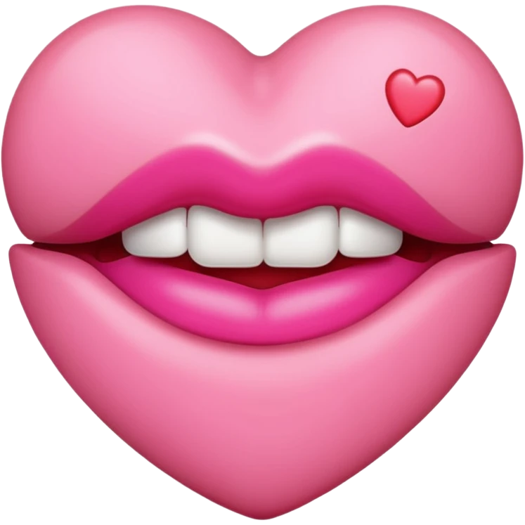 lipstick pink + heart  emoji