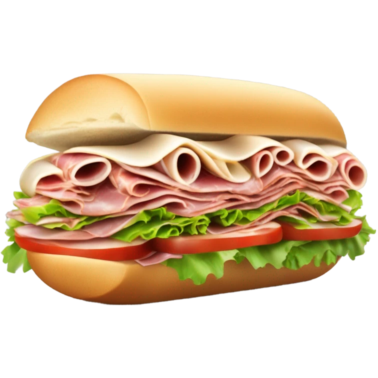 Messy Italian sub messier emoji