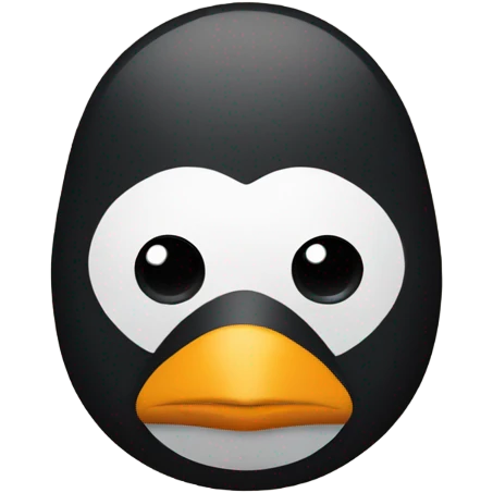 Penguin with a mask  emoji