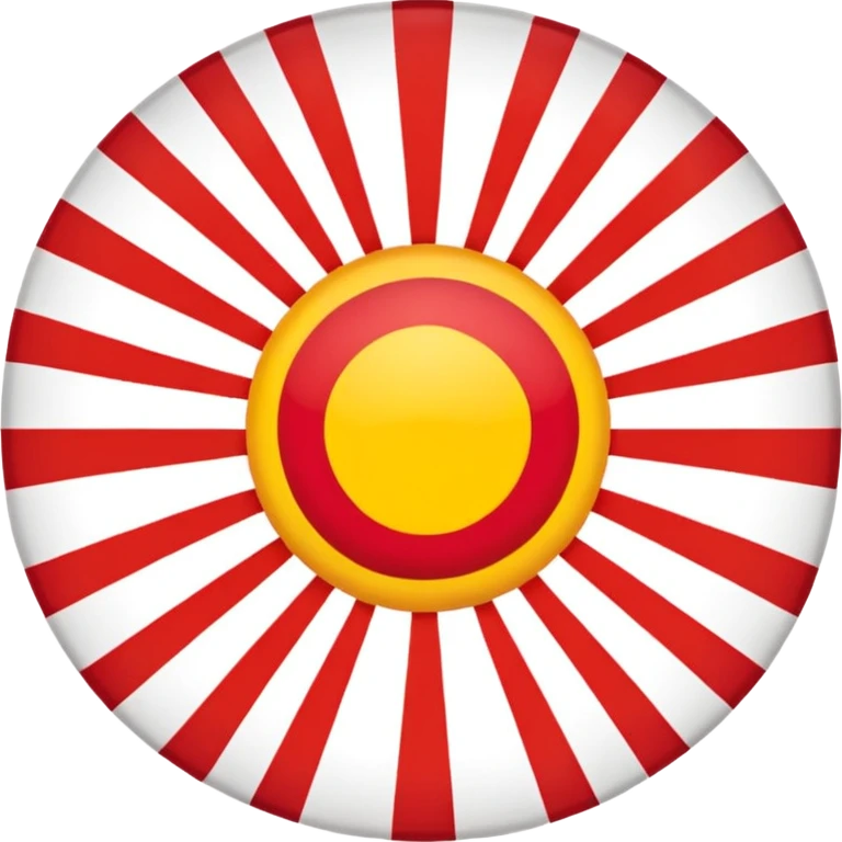 Japanese empire flag red sun with rays bold emoji