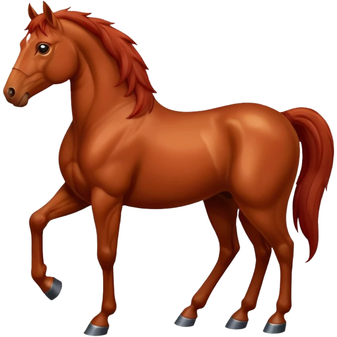 a red horse emoji