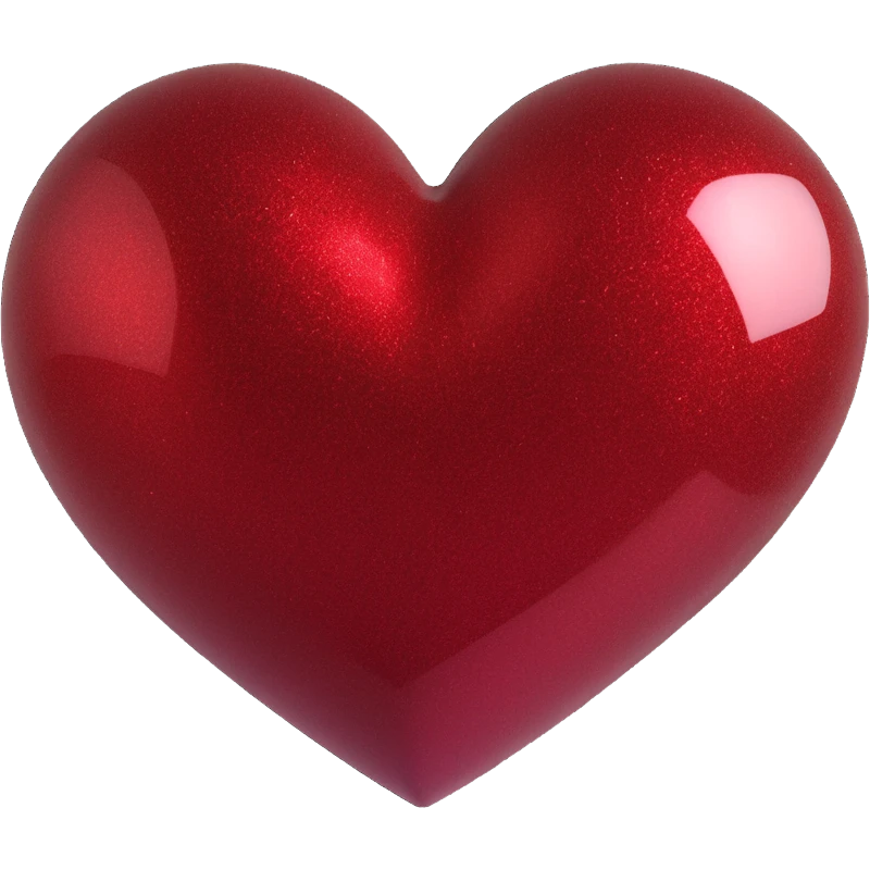Dark red sparkly heart emoji
