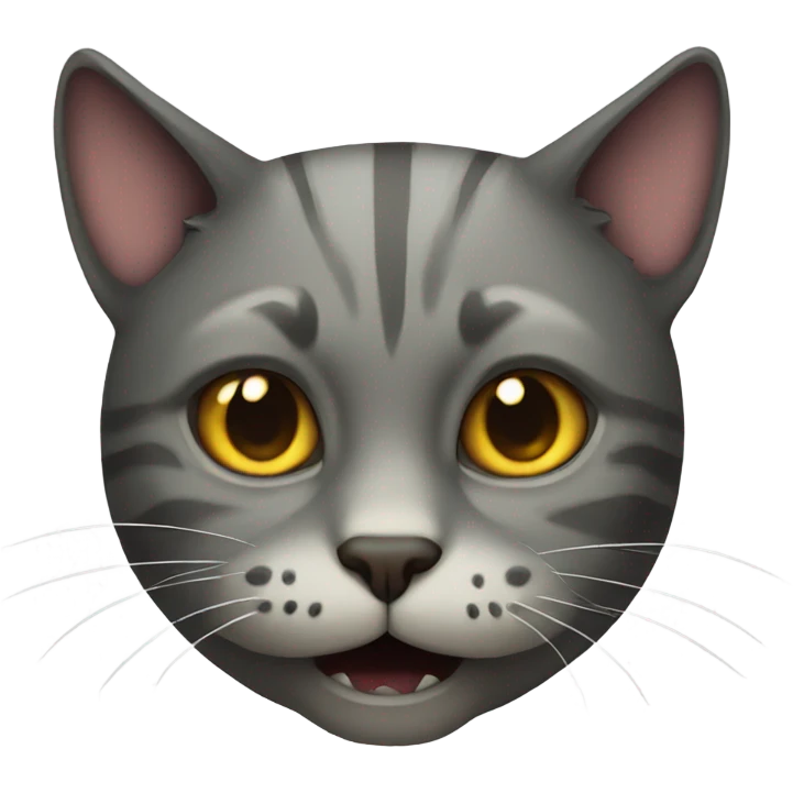 Scary cat emoji