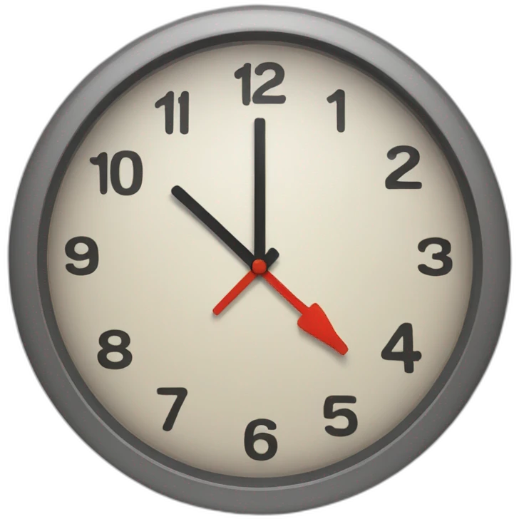 24 hour clock etse emoji
