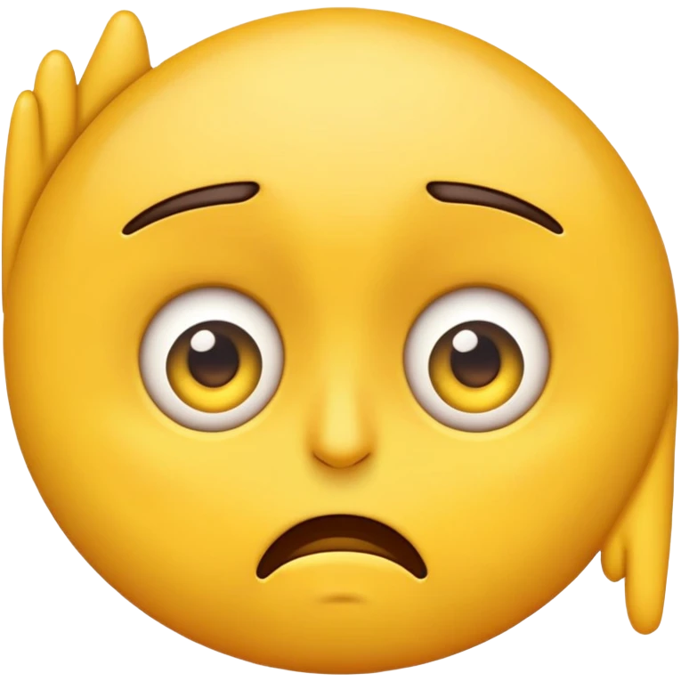 Emoji with an eye twitch emoji