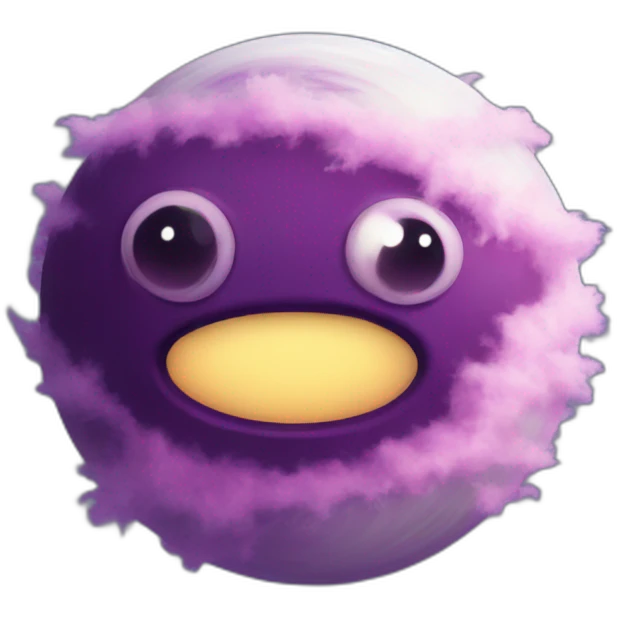 Scary fluffy Saturn emoji