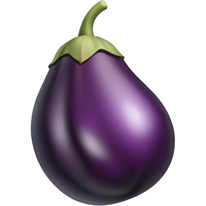 Black aubergine  emoji