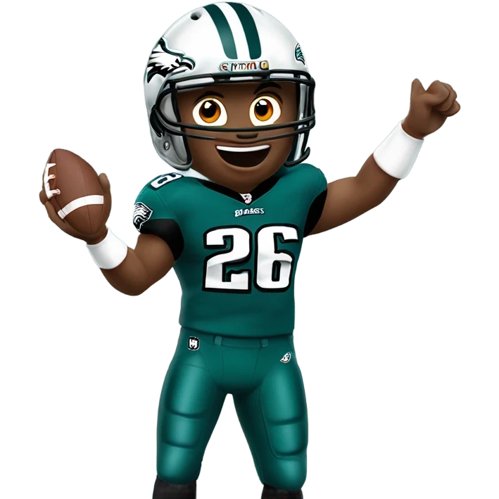 Philadelphia eagles #26 touchdown emoji