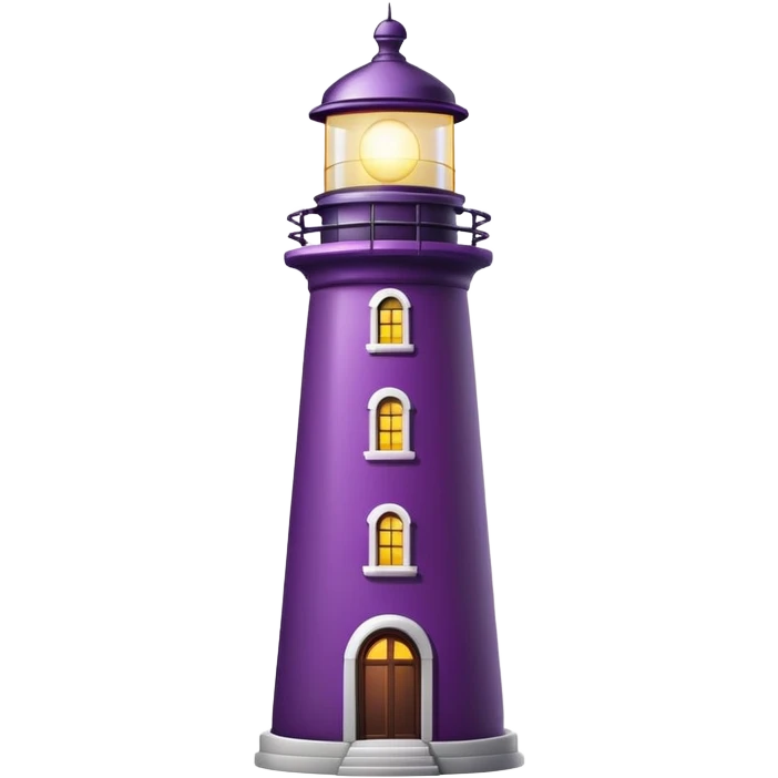 Eggplant lighthouse emoji