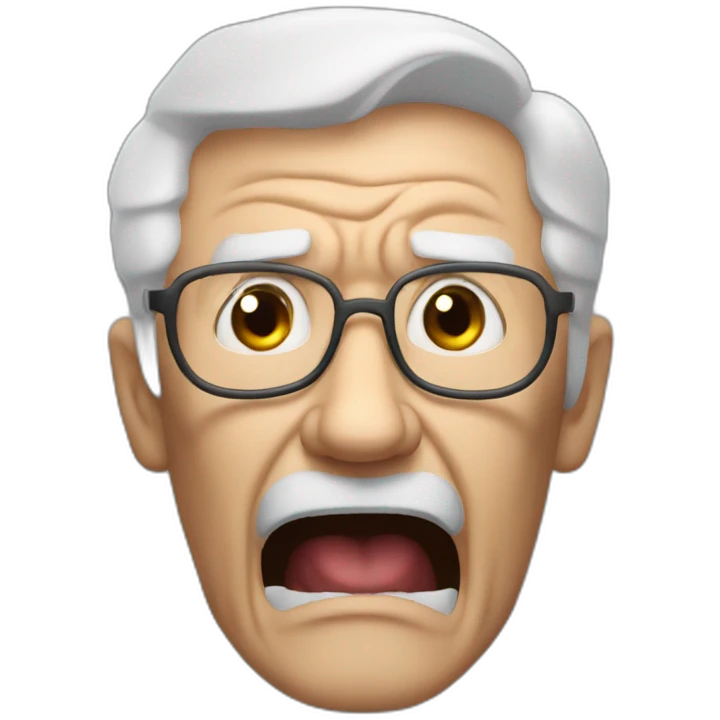 very angry grandpa emoji