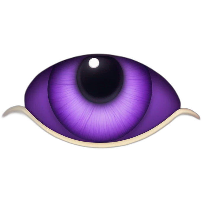 majestic godly violet iris eyeball serious intense symmetrical knowledgable emoji
