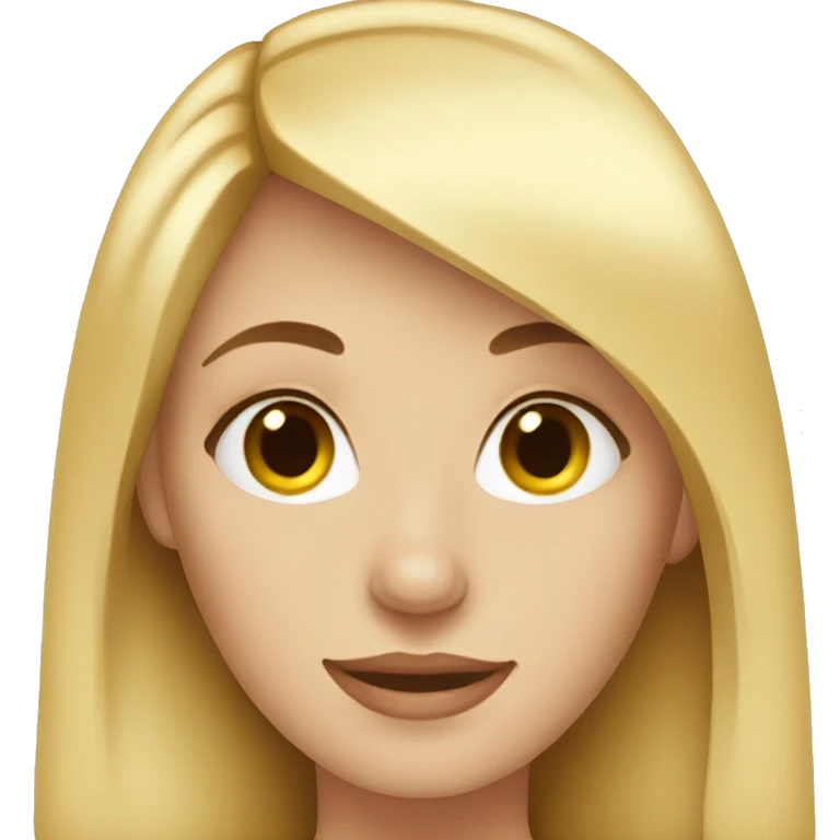 Blonde with cat emoji