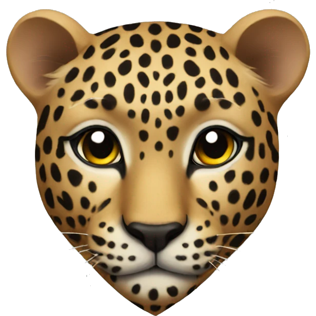 Leopard heart emoji