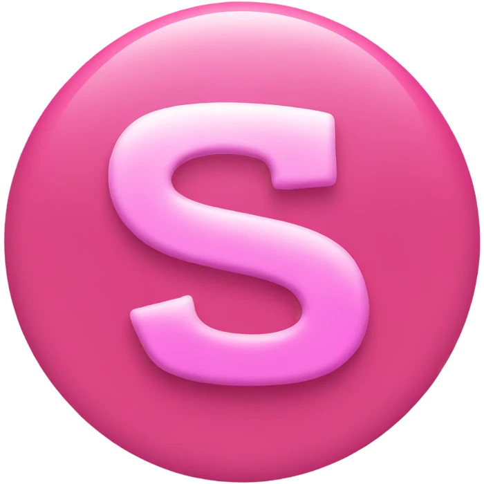 Pink tiktok logo emoji