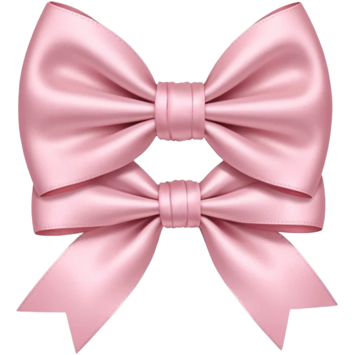 Light pink bows emoji