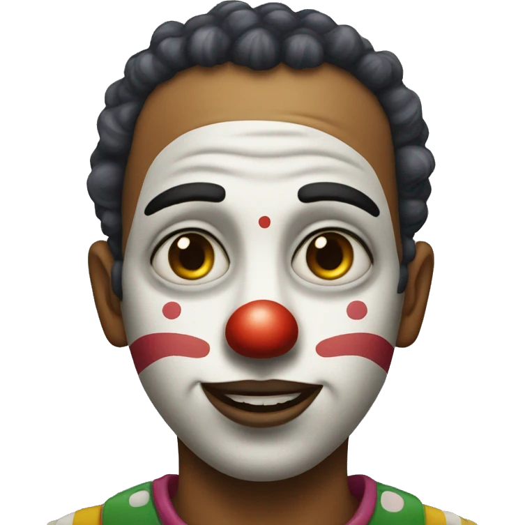 clown remove makeup emoji