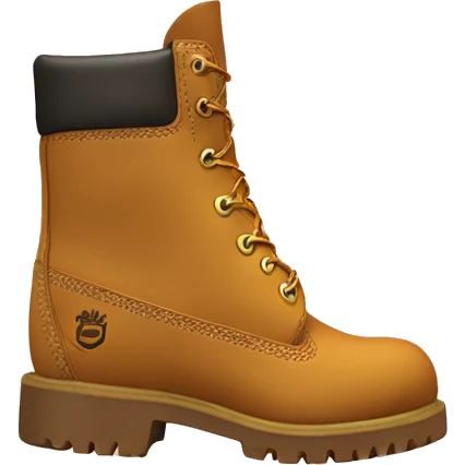 Timberland boot spinning emoji
