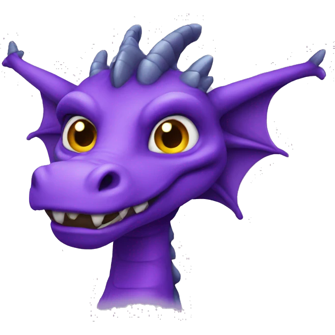 purple dragon  a watching emoji