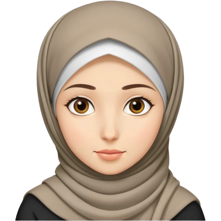 دختری محجبه که تبلیغ حجاب میکند emoji