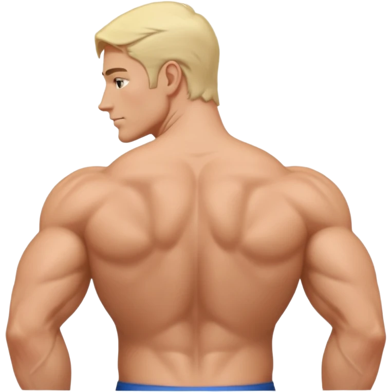 Man with back arched emoji