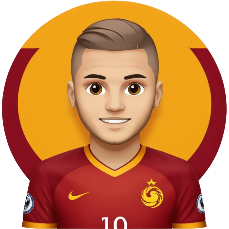 Mauro icardi Galatasaray formasıyla gol sevinci yapıyor emoji