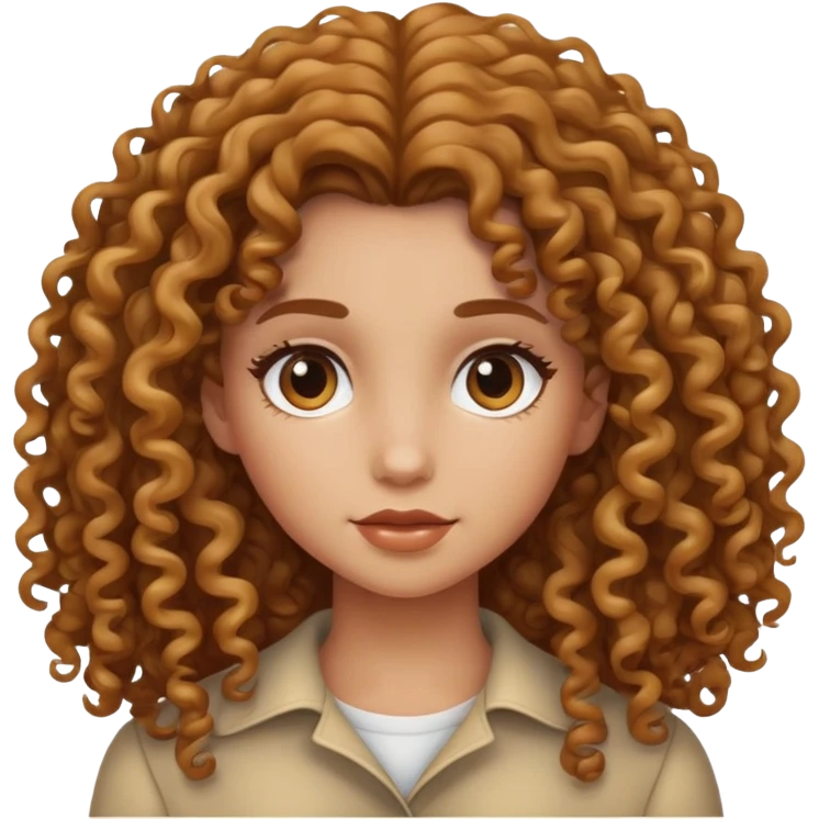 ragazza riccia capelli lunghi  emoji