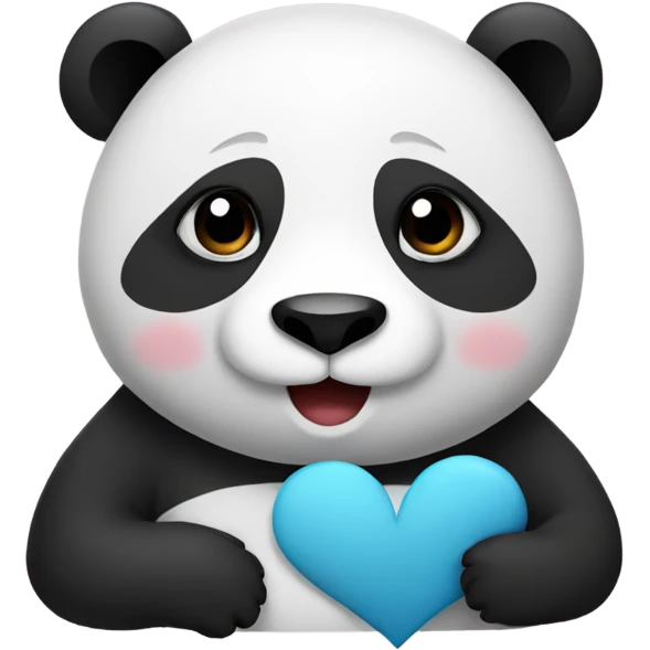 Panda send love emoji