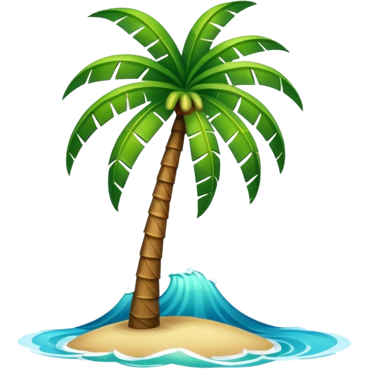 palm and sea emoji
