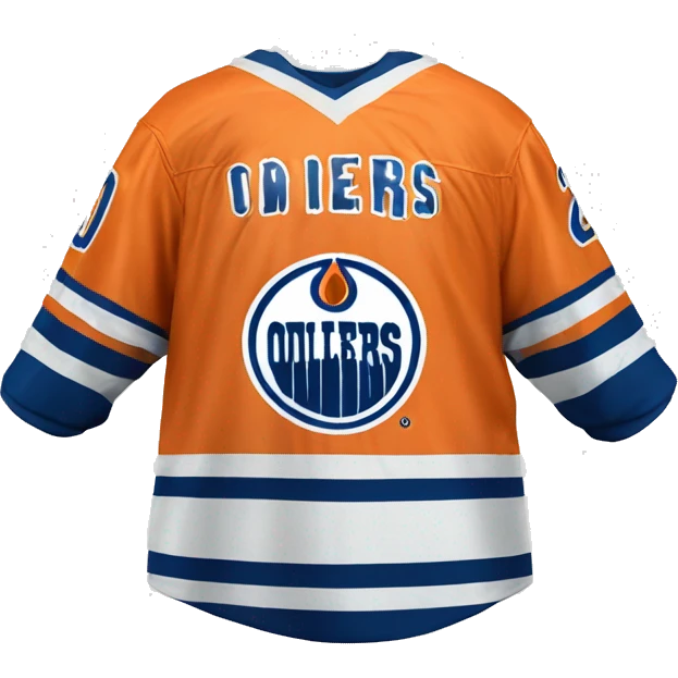 Edmonton oilers jersey on older white male emoji