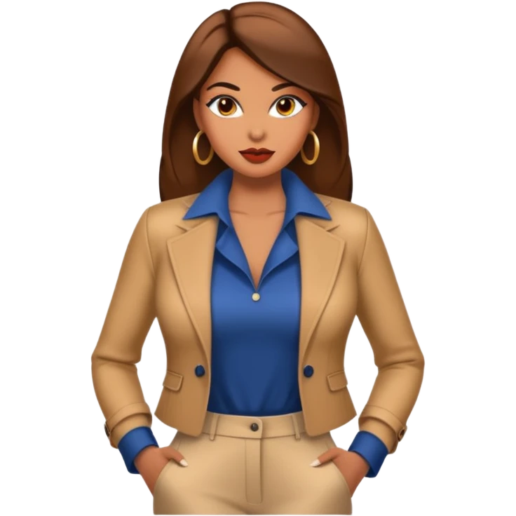 Modelo fashion estilo Mujer gigante emoji