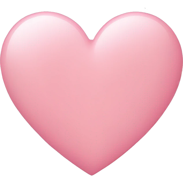 Soft pink Heart  emoji