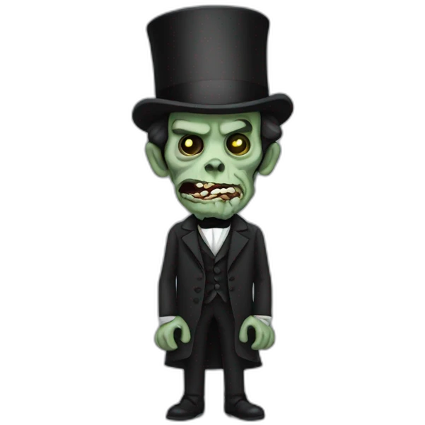 Zombie Abe Lincoln emoji