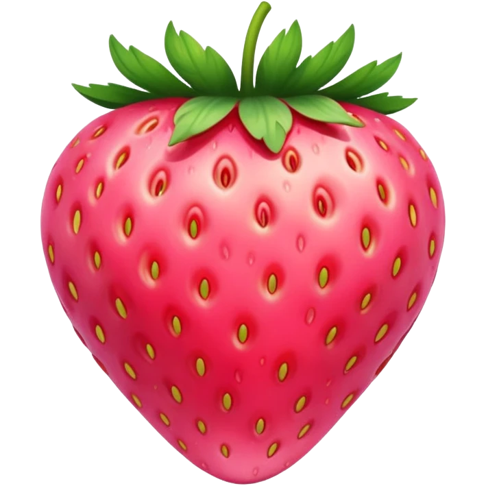 Pink strawberry  emoji