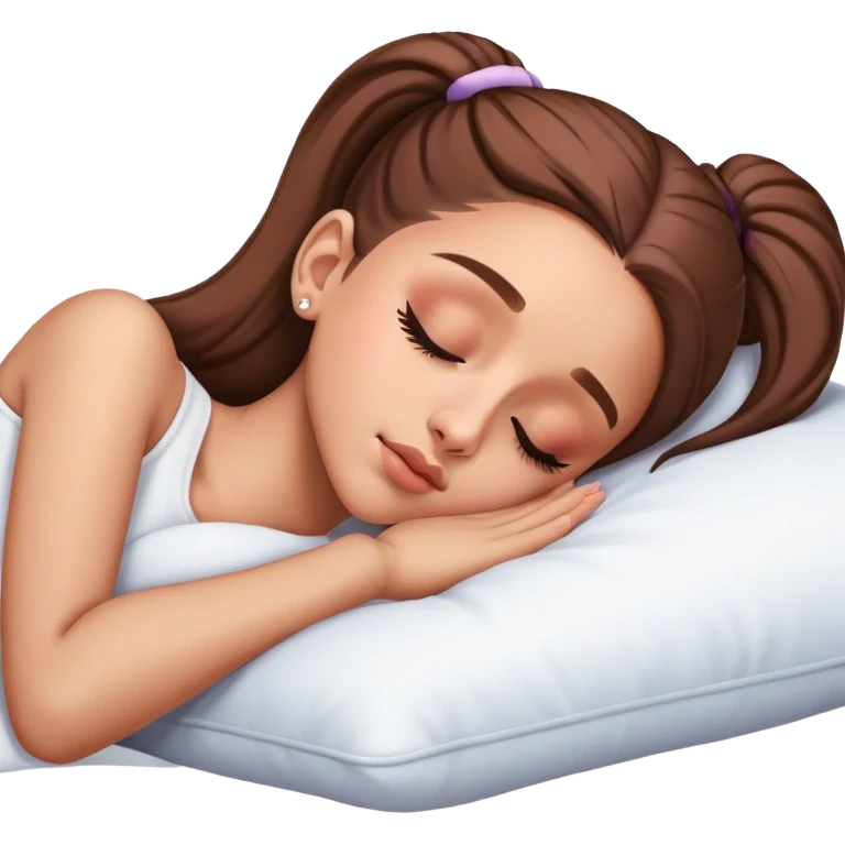 Ariana Grande sleeping emoji