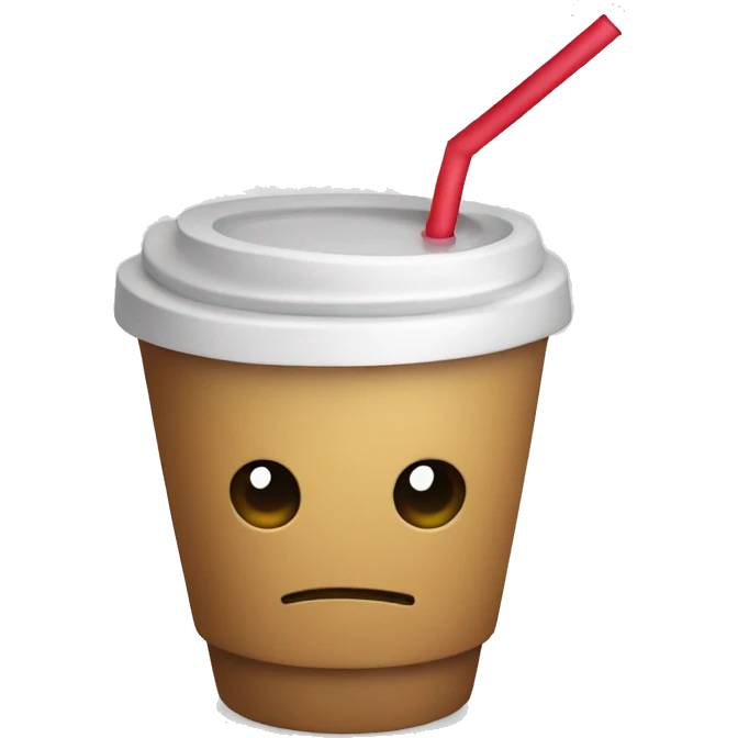 cup with a straw emoji