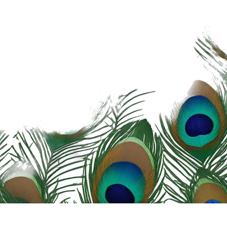 Peacock feather emoji