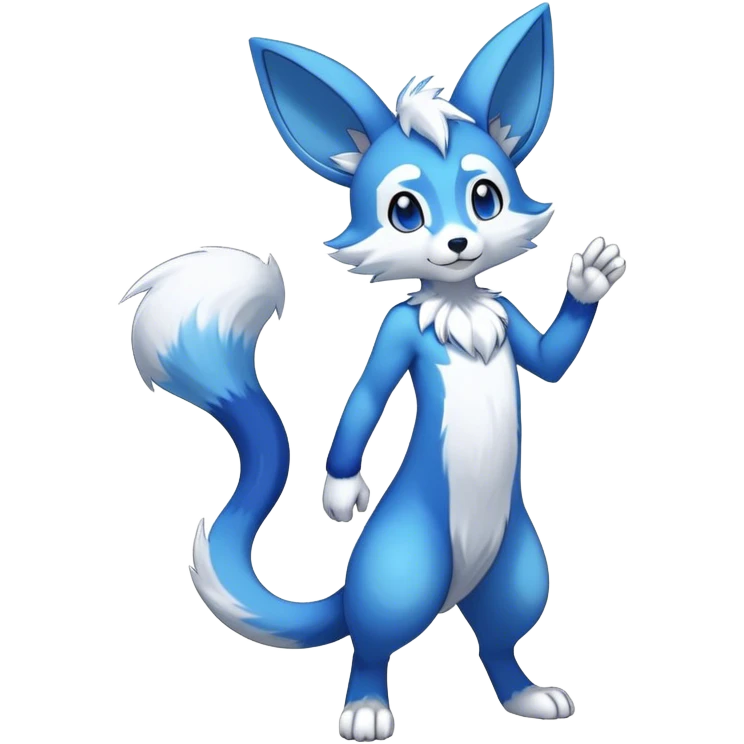 Shiny Cool Anthro Sona Fakemon Full Body emoji