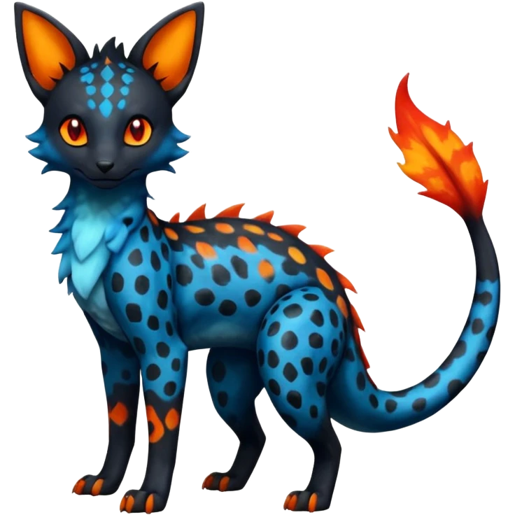 magma-gradients-colored Salandit-Umbreon-Flareon-Serval-Hybrid (Full body) emoji