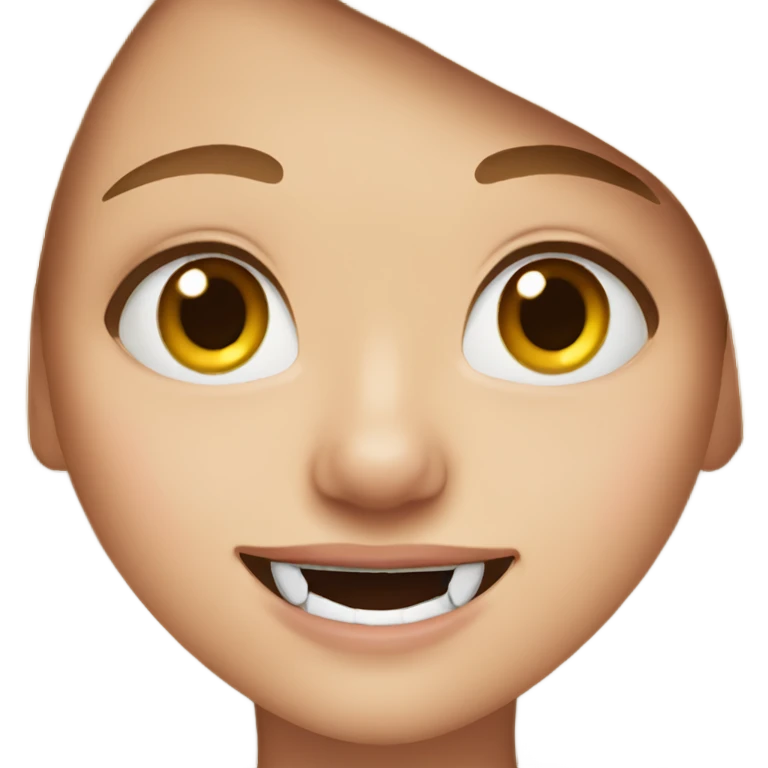 girl with rabbit teeth emoji