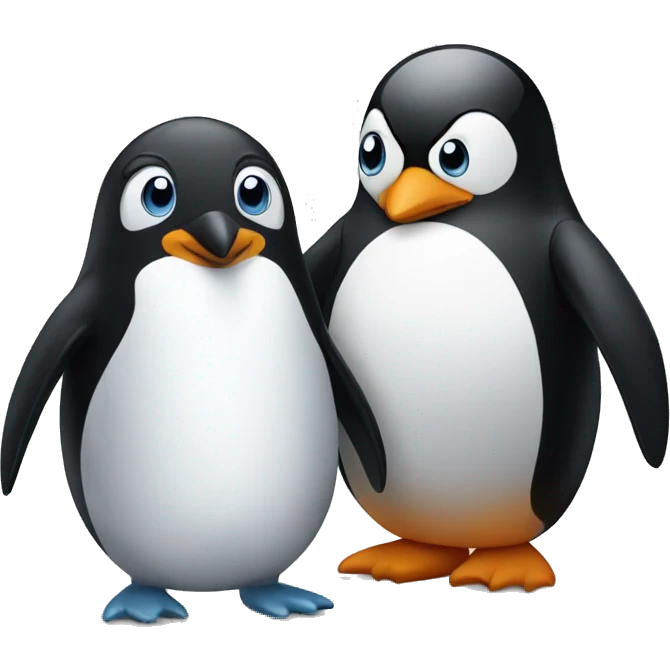 penguin and penguin emoji