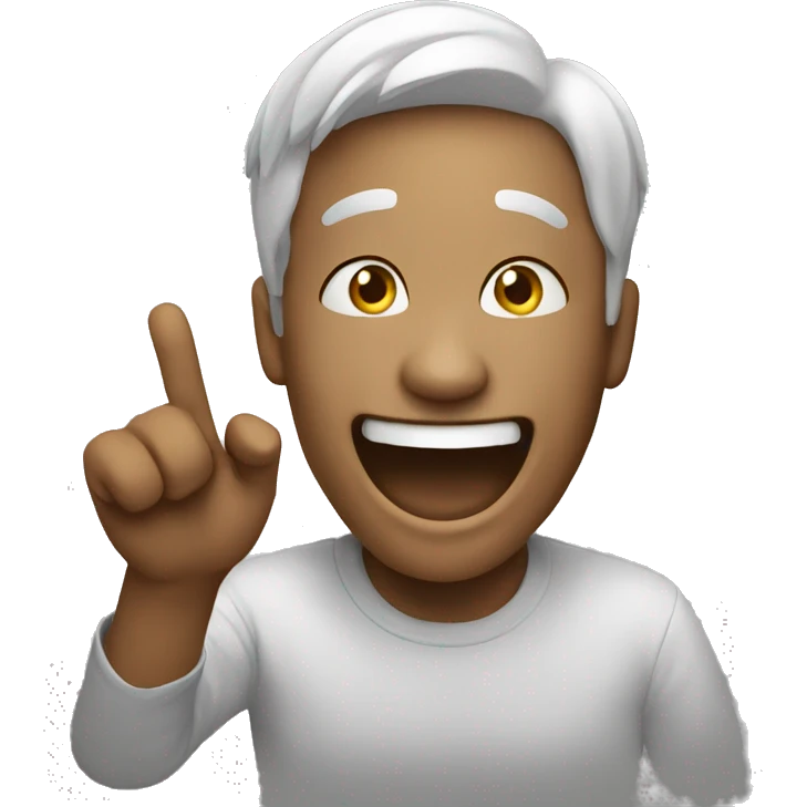 laughing with hand covering  emoji