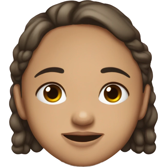 Niña pelinegra dormida  emoji